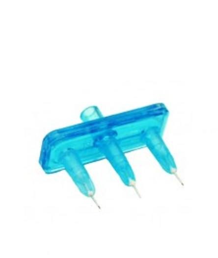 Multi-Injektor Adapter linear mit 3 x 27G 4mm Mesonadeln